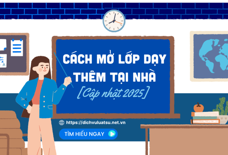 Cách mở lớp dạy thêm tại nhà