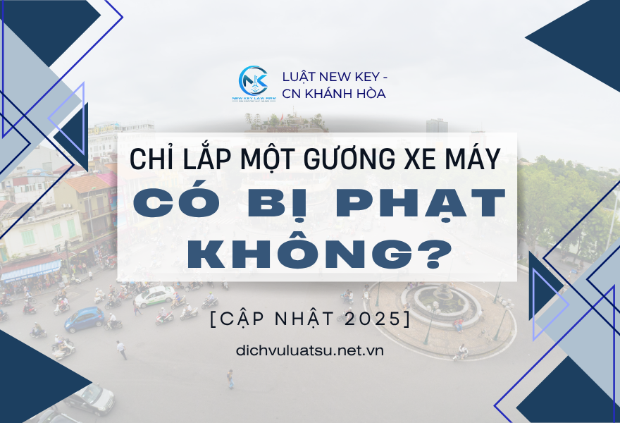 Chỉ lắp một gương xe máy có bị phạt không