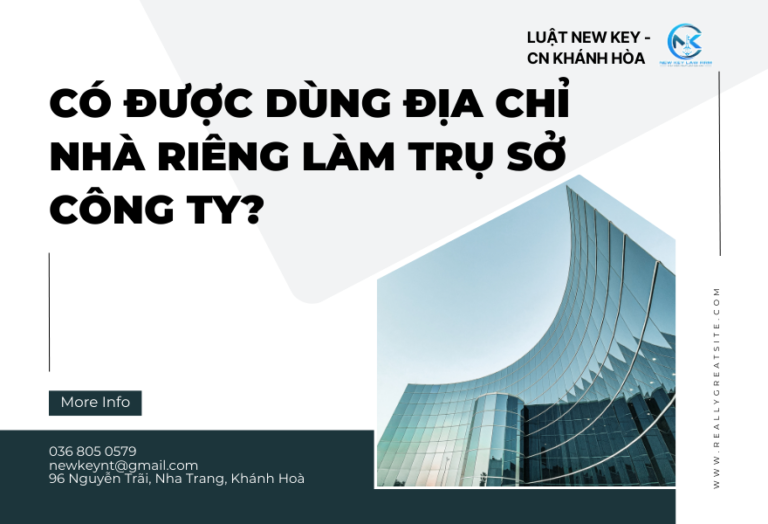 Có được dùng địa chỉ nhà riêng làm trụ sở công ty
