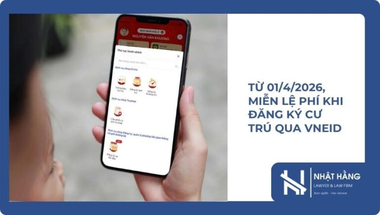 Từ 0142026, miễn lệ phí khi đăng ký cư trú qua VneID (1)